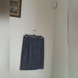 Covington Skirt Women S Charcoal, White, & Blue Midi Career Versatile Academia